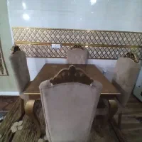 میزنهارخوری ۴نفره|میز و صندلی غذاخوری|لیلان, |دیوار