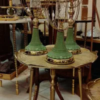 ست شمعدان ترکیبی باکارات رو میزی جهیزیه|صنایع دستی و سایر لوازم تزئینی|تبریز, |دیوار