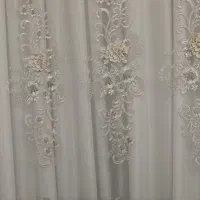 پرده گل برجسته|پرده، رانر، رومیزی|آبیک, |دیوار