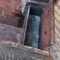 صندوق چوبی فوفل عتیقه قدیمی چوب هندی ۲۰۰ساله|کلکسیون اشیاء عتیقه|شیراز, دینکان|دیوار