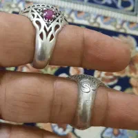 دوتا انگشتر هفت گنج زیبا قدیمی|جواهرات|زاهدان, |دیوار