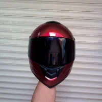 کلاه کاسکت فک متحرک قرمز|قطعات یدکی و لوازم جانبی|رشت, دروازه لاکان|دیوار