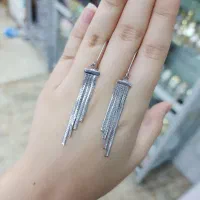 گوشواره آویز بدون نگین نقره اصلی|بدلیجات|کرمانشاه, |دیوار