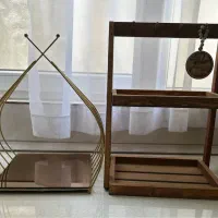 استند چوبی پاسماوری شیشه ای