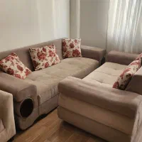 مبلمان ۷ نفره با میز وسط و عسلی