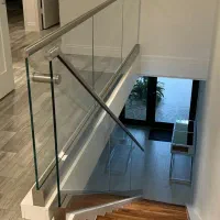 نرده شیشه ای حفاظ استیل|خدمات پیشه و مهارت|سلمانشهر, |دیوار