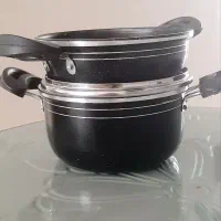 یک عدد قابلمه و ماهی تابه نچسب نو
