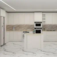 کابینت دست دوم در حد نو نئوکلاسیک ممبران با ویترین