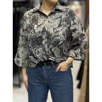 شومیز گره ای گل دار شانتون 550