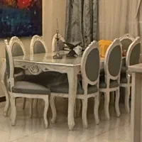 فروش مبل استیل ۸ نفره با میز ناهارخوری ۸ نفره|مبلمان خانگی و میز عسلی|تهران, شهرک دانشگاه|دیوار