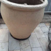گلو گلدون گلدان بزرگ فایبر گلاس