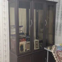 کمد بوفه کتابخانه|کتابخانه، شلف، قفسه‌های دیواری|کرج, شاهین‌ویلا|دیوار
