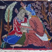 تابلو فرش دست بافت لیلی مجنون