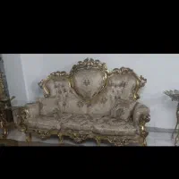 مبل استیل ۹نفره در حد سالم،،چوب راش|مبلمان خانگی و میز عسلی|محمدشهر, عباس آباد|دیوار