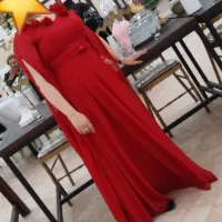 پیراهن مجلسی آستین دار