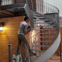 پله پیچ پله گرد|مصالح و تجهیزات ساختمان|رزن, |دیوار