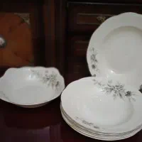 بشقاب وکاسه سالاد خوری قدیمی