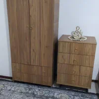 سرویس تخت دونفره همراه با کمد لباس و تشک طبی|تخت و سرویس خواب|زنجان, |دیوار