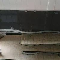 میز تلوزیون شیشه ای ال سی دی