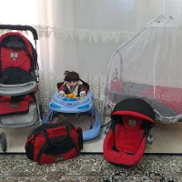 ست سیسمونی به همراه واکر چوبی کودک