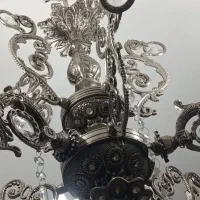 لوستر برنزی سه شعله