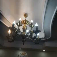 لوستر ده شاخه|لوستر و چراغ آویز|کرج, شهرک جهاننما|دیوار