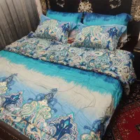 تخت خواب دو نفره چوپ مدل کتیبه ای
