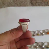 انگشتر نقره شمش یاقوت