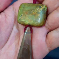 یشم عباس اباد همراه با عقیق جز یمنی