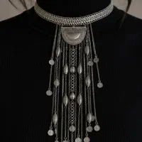 گردنبند استیل بوهمی