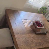 میز ناهارخوری خوری چهار نفره به همراه یک نیمکت|میز و صندلی غذاخوری|تهران, ایرانشهر|دیوار