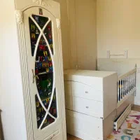 سرویس خواب نوزاد نوجوان برند آوند چوب|تخت و صندلی بچه|پردیس, فاز ۴|دیوار