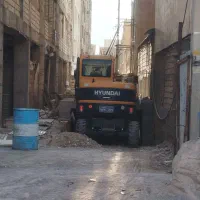 اجاره مینی بیل لاستیکی چکش وپاکت