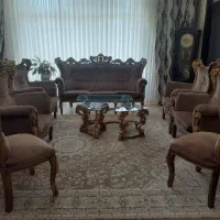 مبلمان سلطنتی ۹نفره|مبلمان خانگی و میز عسلی|اصفهان, آبشار|دیوار