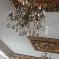 لوستر برنز ۳ عدد|لوستر و چراغ آویز|سنندج, |دیوار