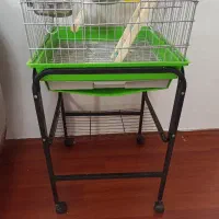 پایه ی چرخدار قفس