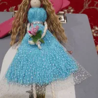 انواع کار مکرومه و گیفت عروس و عروسک و سبد