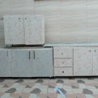 کابینت فلزی ۵مترپایین روی کابینت استیل  باظرفشویی|مصالح و تجهیزات ساختمان|دوگنبدان, |دیوار