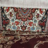 فرش بیجار کامپیوتری۹۰۰رج نصفش بافته شده.