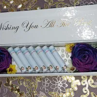 باکس گل وتک شاخه گل رز نیلوفر آفتاب گردان