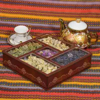 جعبه پذیرایی چوبی مدل لوکسی