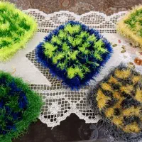 اسکاج ظرفشویی با نخ یوموش و کاموا سوزنی