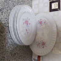 بشقاب گل صورتی