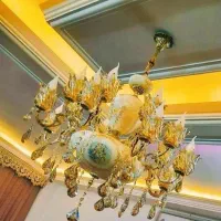 لوستر 8 شاخه طرح فرشته تولیدی رستمی|لوستر و چراغ آویز|زنجان, |دیوار