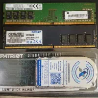 دو عدد رم ۸ گیگ کامپیوتر ram ddr4 8gb 2666mhz