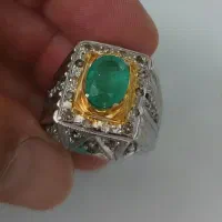 زمرد کریستالی با مخراج الماس brown|جواهرات|قم, خداکرم|دیوار