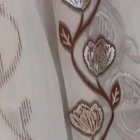 پرده حریر طرح دار|پرده، رانر، رومیزی|اصفهان, شاه پسند|دیوار