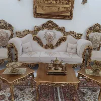 مبل سلطنتی  ۷نفره همراه میز نهارخوری ست چهارنفره|مبلمان خانگی و میز عسلی|تربت‌حیدریه, ۴۵ متری|دیوار