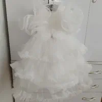 لباس عروس نوبچگانه سایز۴مناسب ۲سال تا۴سال