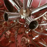 لوستر پایه استیل نگین مروارید|لوستر و چراغ آویز|گلبهار, شهر جدید گلبهار|دیوار